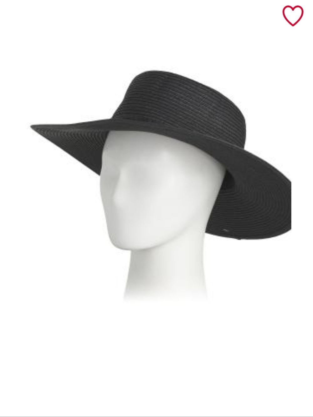 NEW NWT Black Wide-Brim Sun Hat - Women